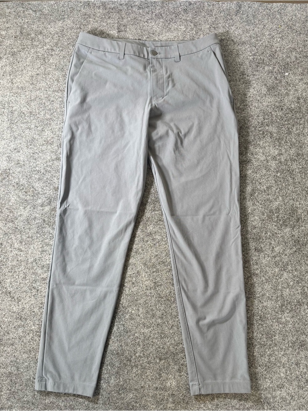 Lululemon Men's ABC Pull On Pants Gray Size 32 Stretch Golf Travel Casual EUC